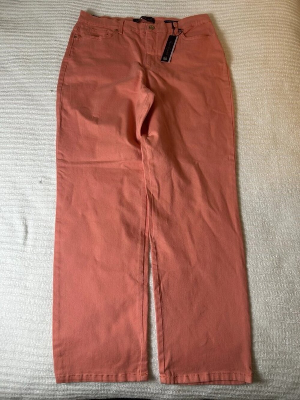 Women GLORIA VANDERBILT AMANDA Orignal Slimming Jeans Pants Hibiscus 16 NWT New